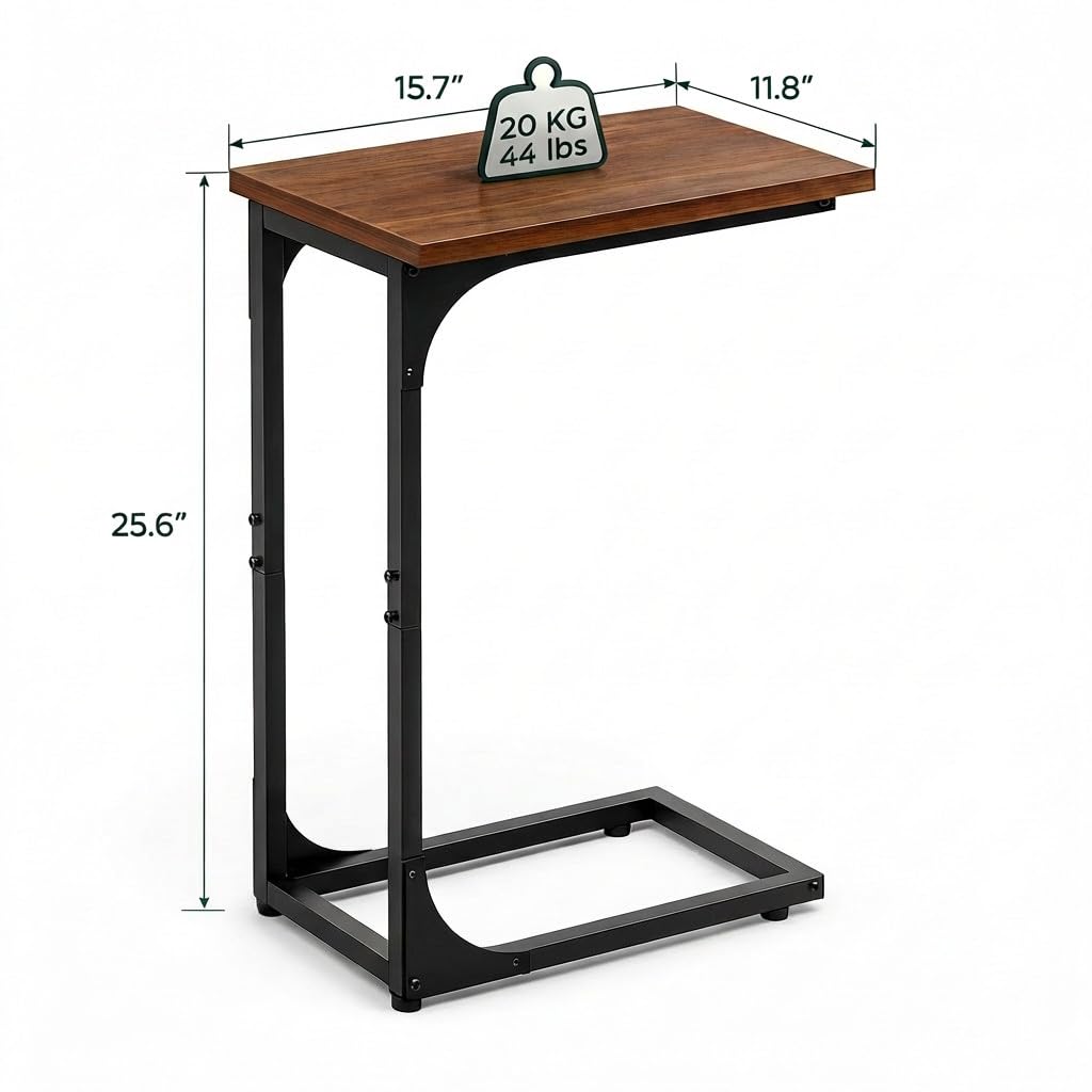 TEMI end table with sturdy steel frame beside your sofa.