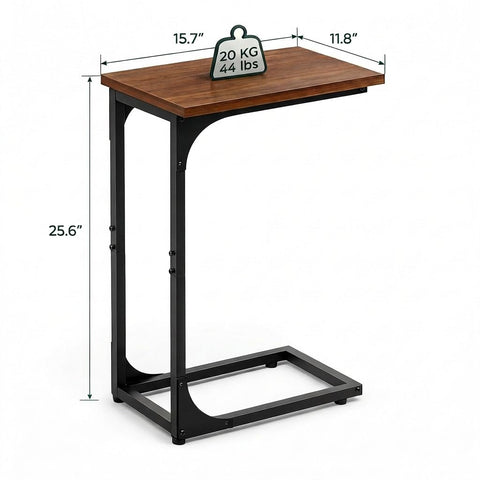 TEMI end table with sturdy steel frame beside your sofa.