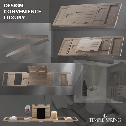 Temple Spring gift-ready tub tray makes a stylish housewarming present.