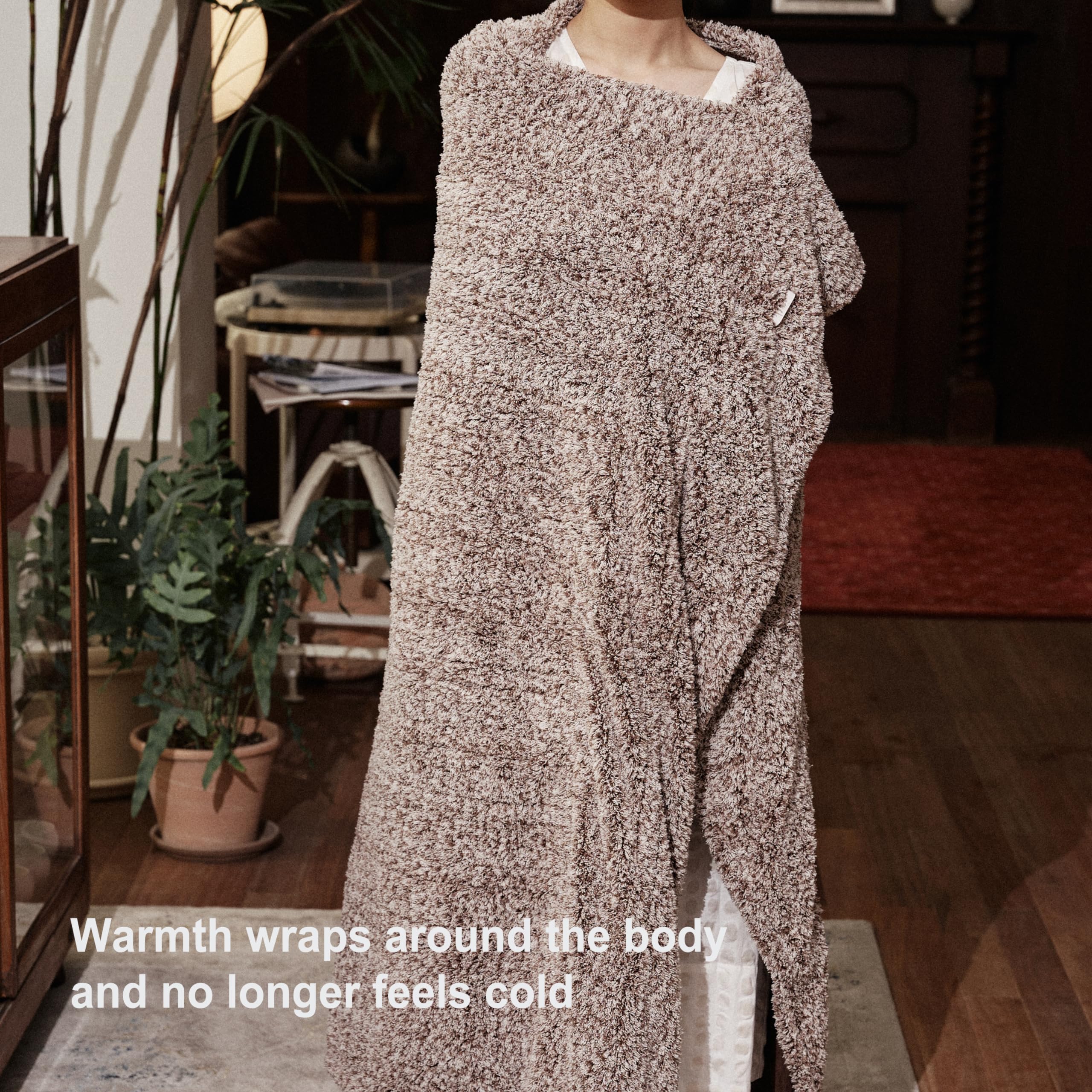 Templewet heated blanket on sofa offering relaxing warmth