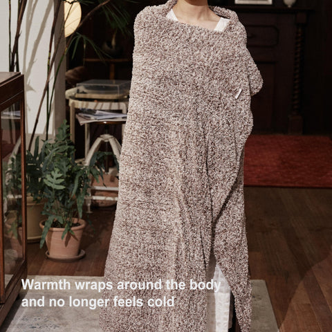 Templewet heated blanket on sofa offering relaxing warmth