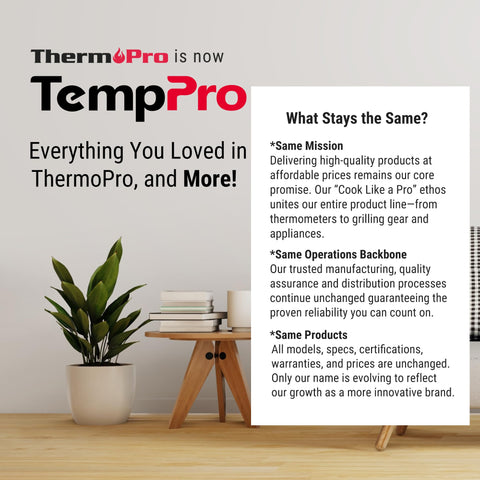 TempPro TP55 includes batteries for immediate setup.