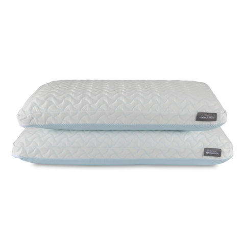 Tempur-Pedic TEMPUR-Cloud + Cooling Pillow close-up showing cooling cover for all-night comfort