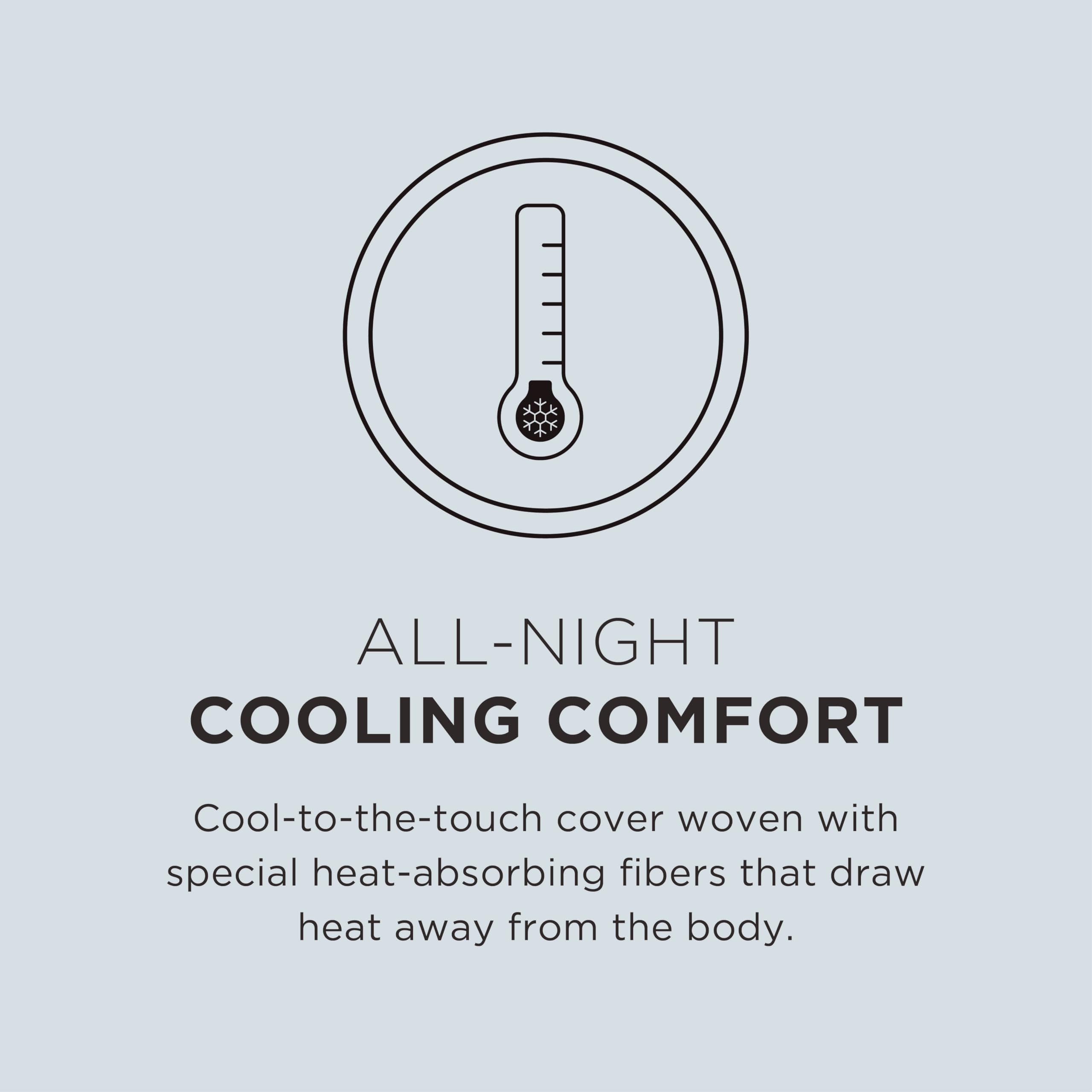 Tempur-Pedic TEMPUR-Cloud + Cooling Pillow all-night cooling with cool-to-the-touch fabric