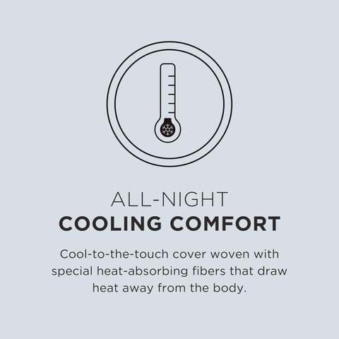 Tempur-Pedic TEMPUR-Cloud + Cooling Pillow all-night cooling with cool-to-the-touch fabric