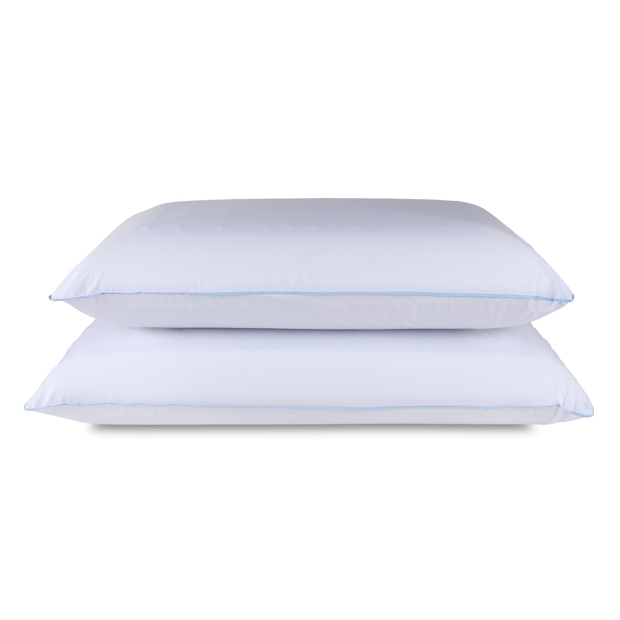 TEMPUR-Pedic Cloud Dual Cooling Pillow Queen 2-Pack top view shows cooling surface for restful sleep