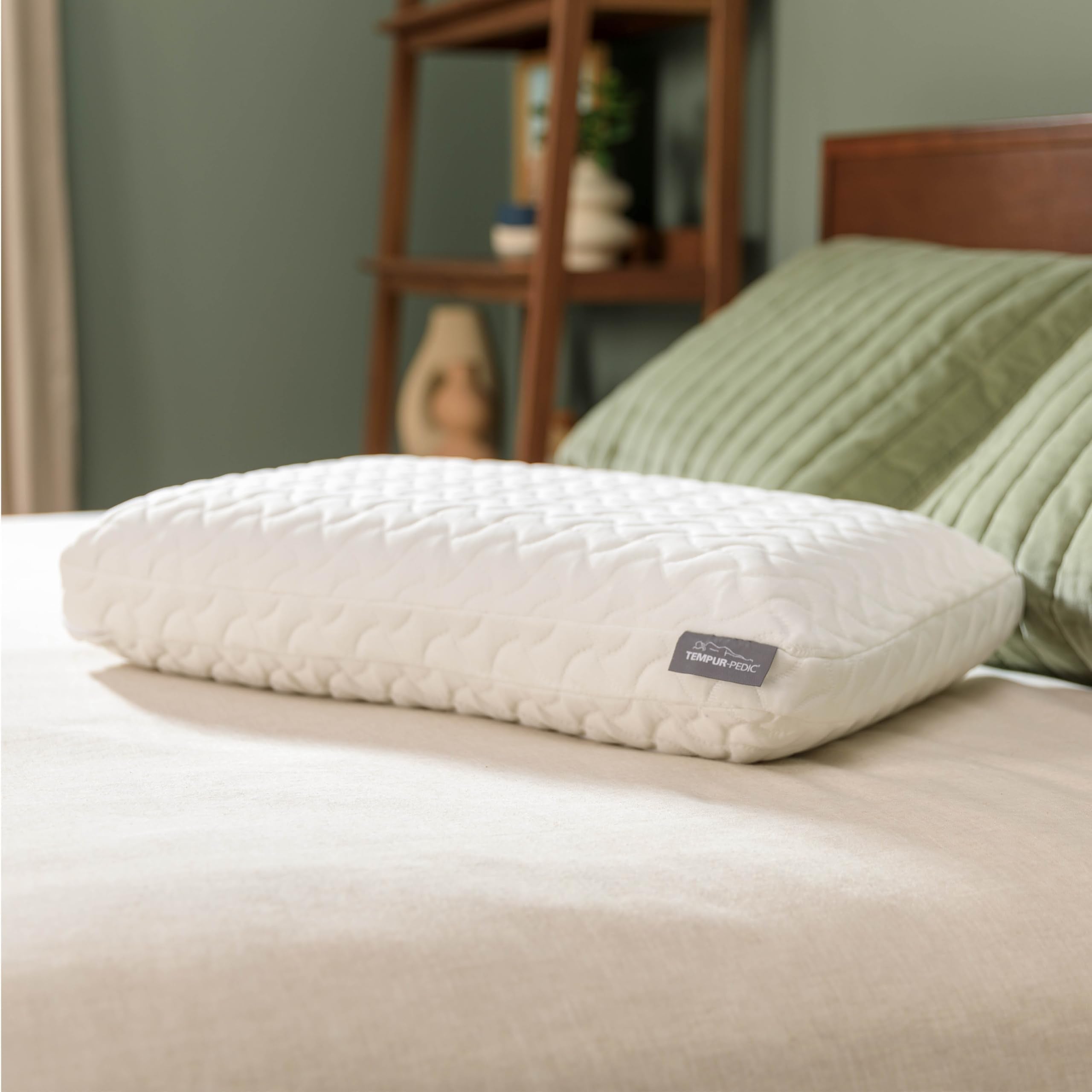 Tempur-Pedic Cloud Pillow King 2-Pack on bed for side sleeping comfort
