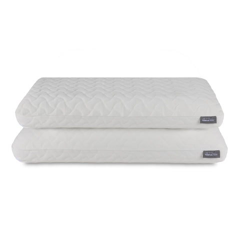 Tempur-Pedic Cloud Pillow King 2-Pack close-up cover, soft and breathable