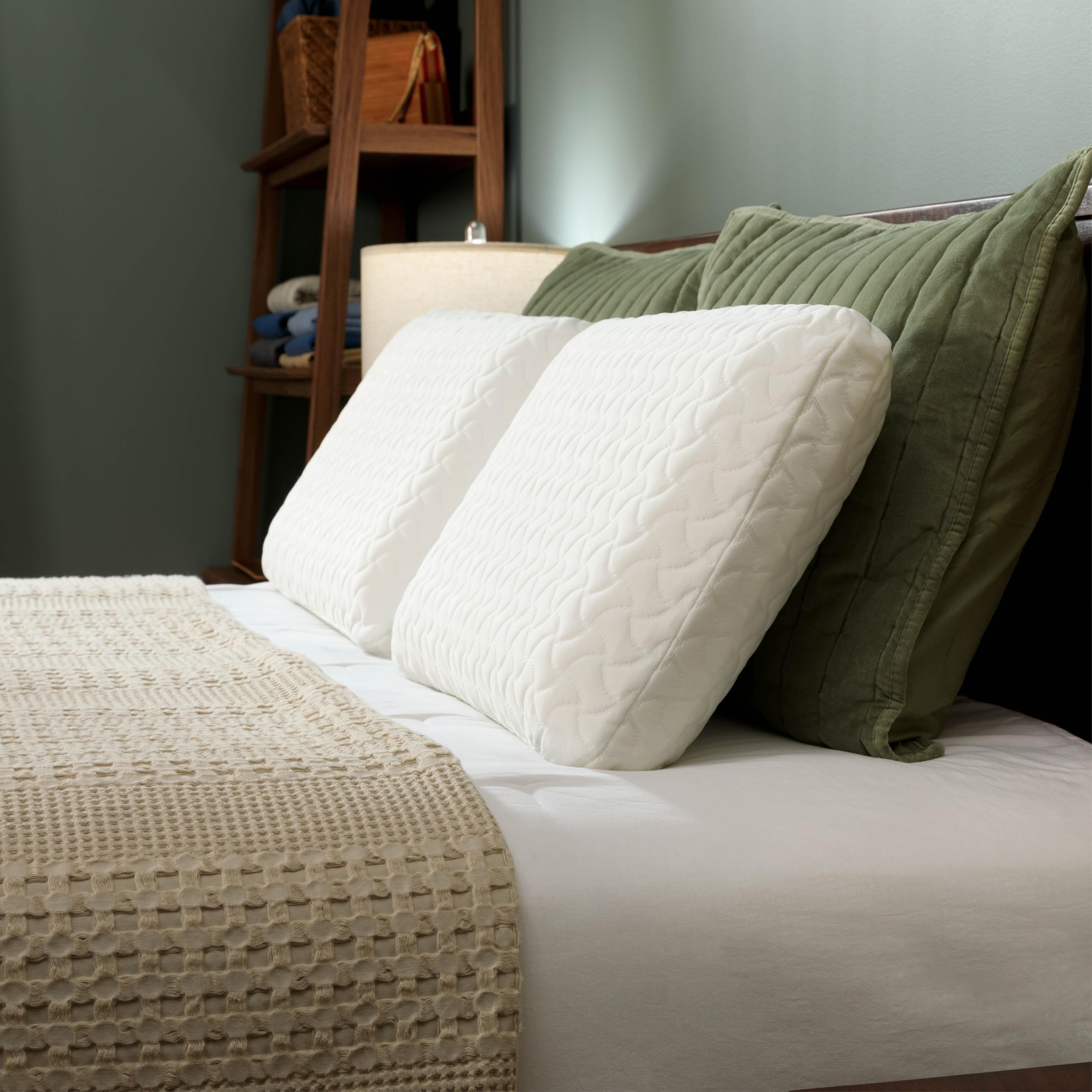 Tempur-Pedic Cloud Pillow packaging confirms two-pillow convenience for couples.