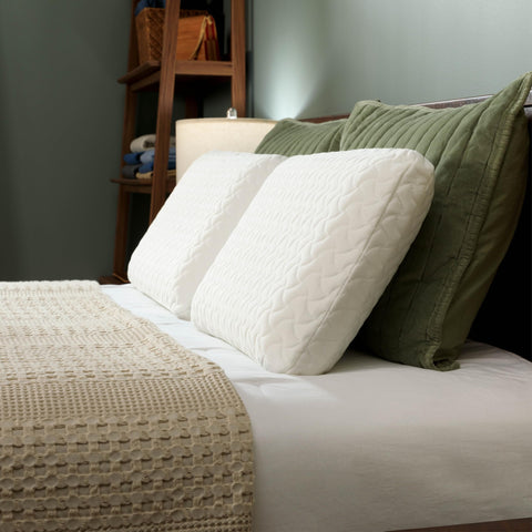 Tempur-Pedic Cloud Pillow packaging confirms two-pillow convenience for couples.