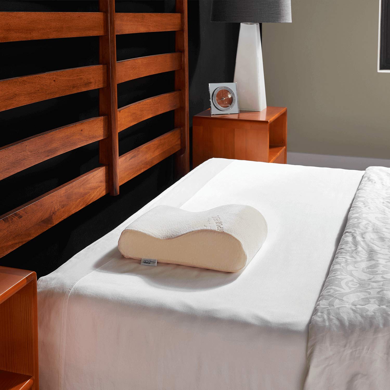 Tempur-Pedic neck travel pillow showing packable design for on-the-go comfort.