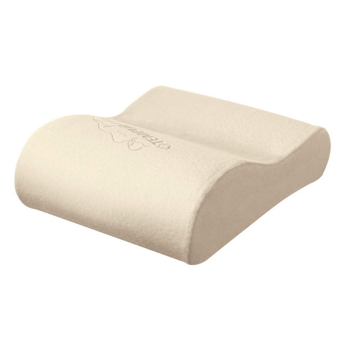 Tempur-Pedic neck travel pillow showcases shape-retention for lasting alignment.