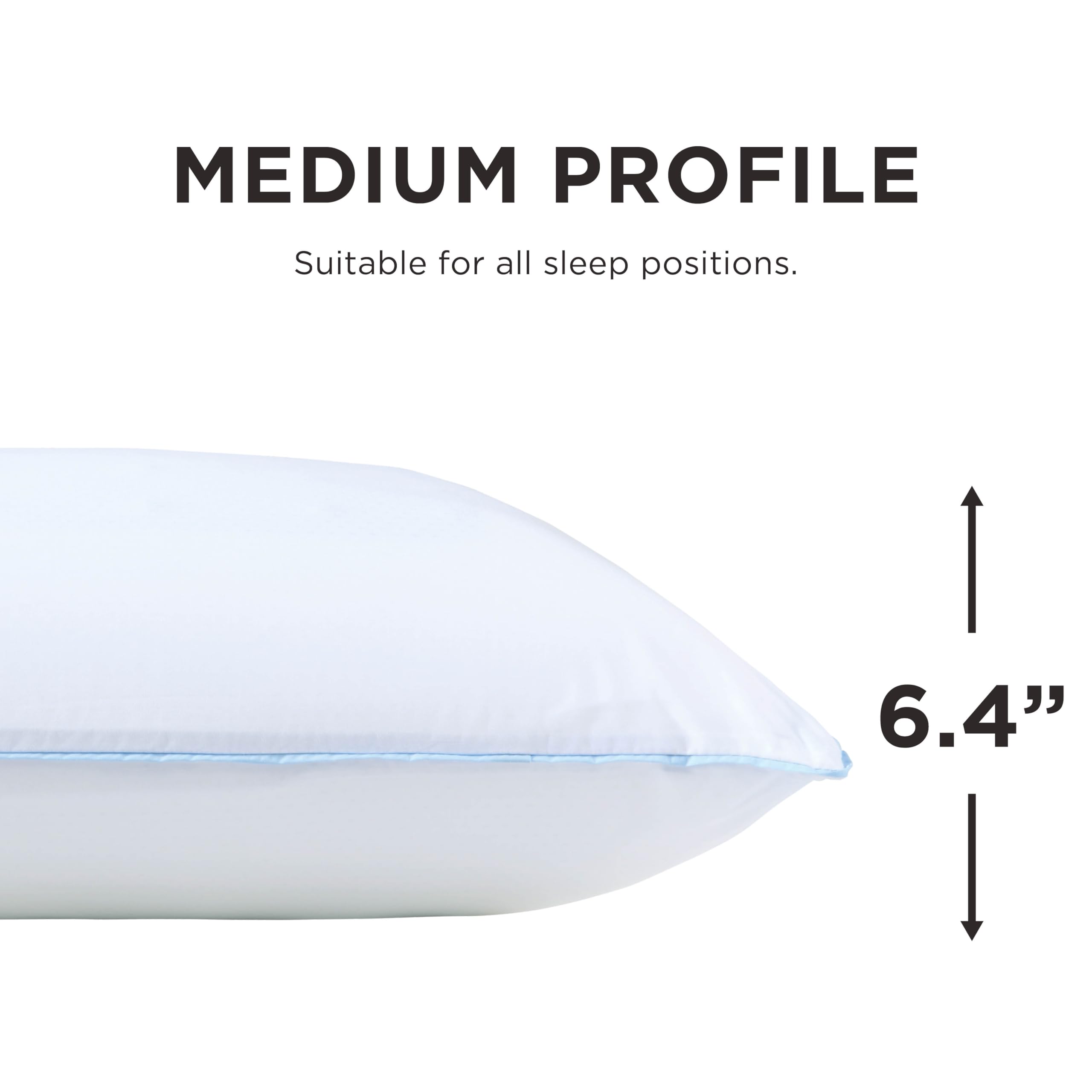Cover close-up reveals premium quilted cotton for freshness and durability.