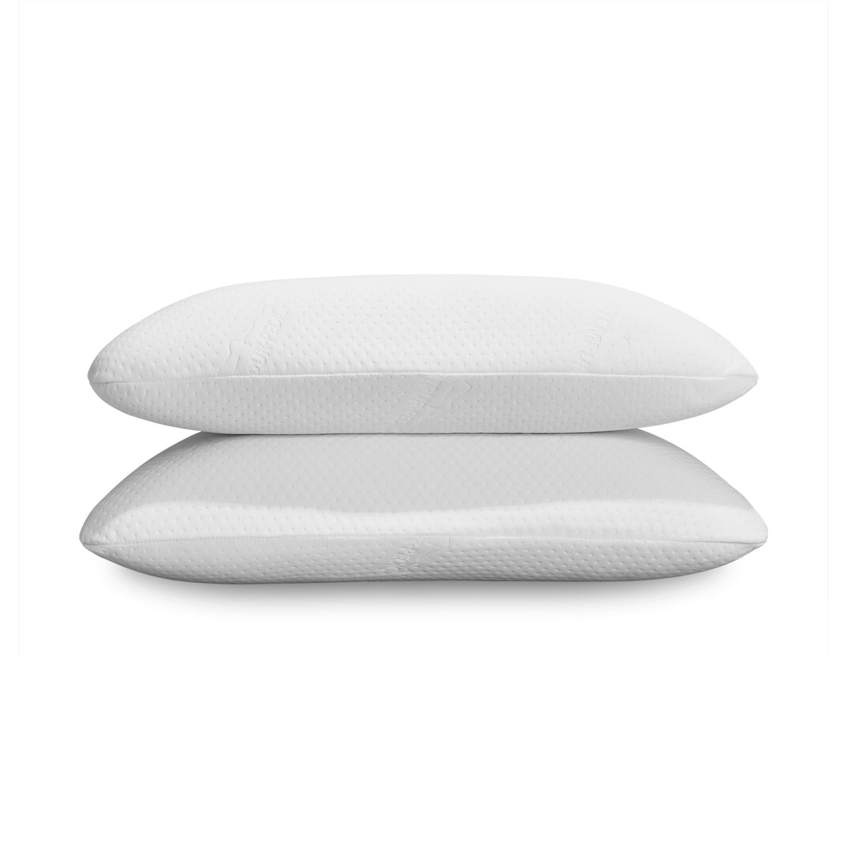 TEMPUR-Symphony Pillow dual-sided arch demonstrates personalized head and neck support.