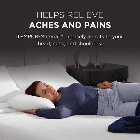 TEMPUR-Symphony Pillow removable cover shown for easy care and freshness.