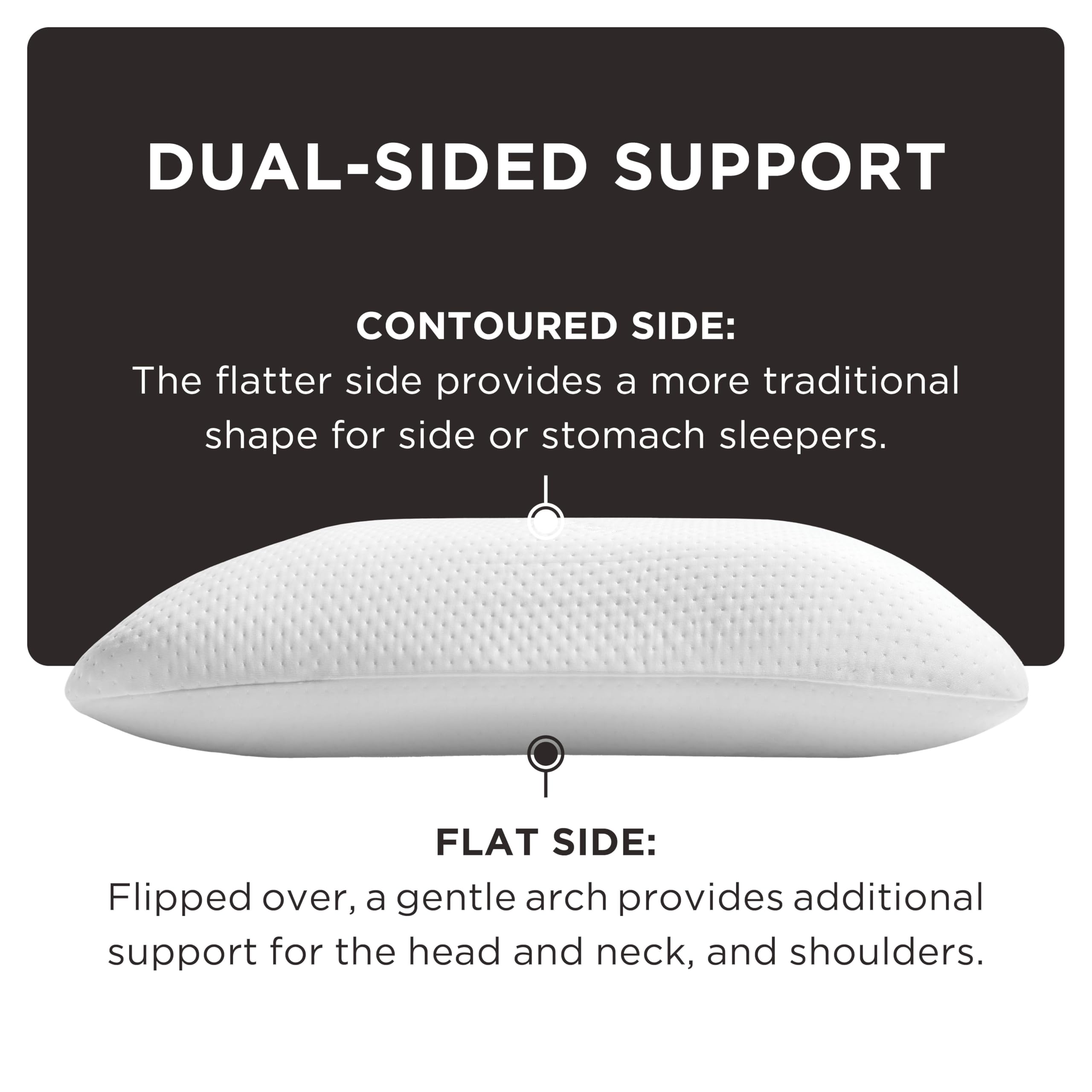 TEMPUR-Material close-up reveals ultra-conforming softness for head and neck.