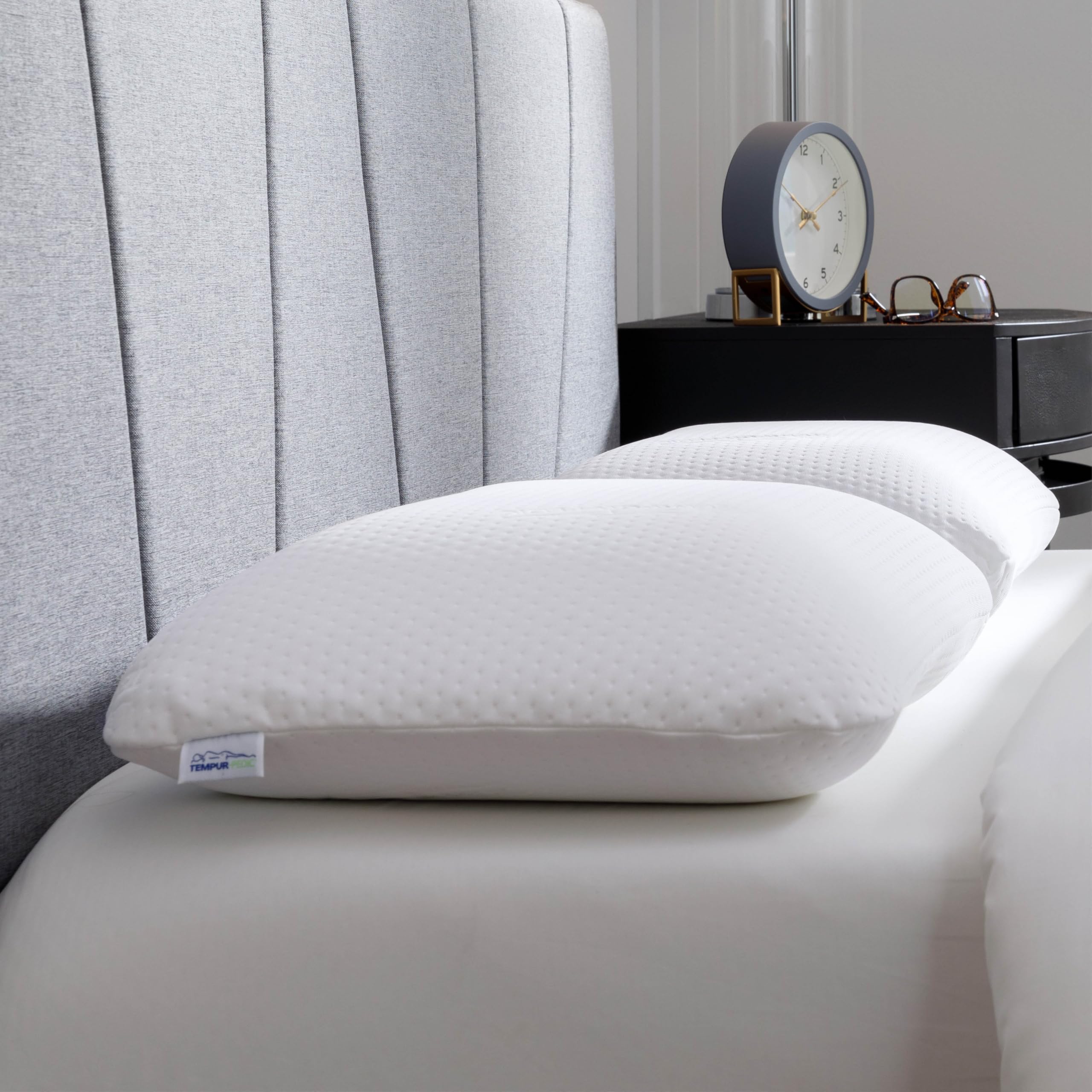 Two-pack view of TEMPUR-Symphony Pillow highlights versatile comfort options.