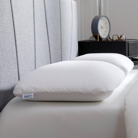 Two-pack view of TEMPUR-Symphony Pillow highlights versatile comfort options.
