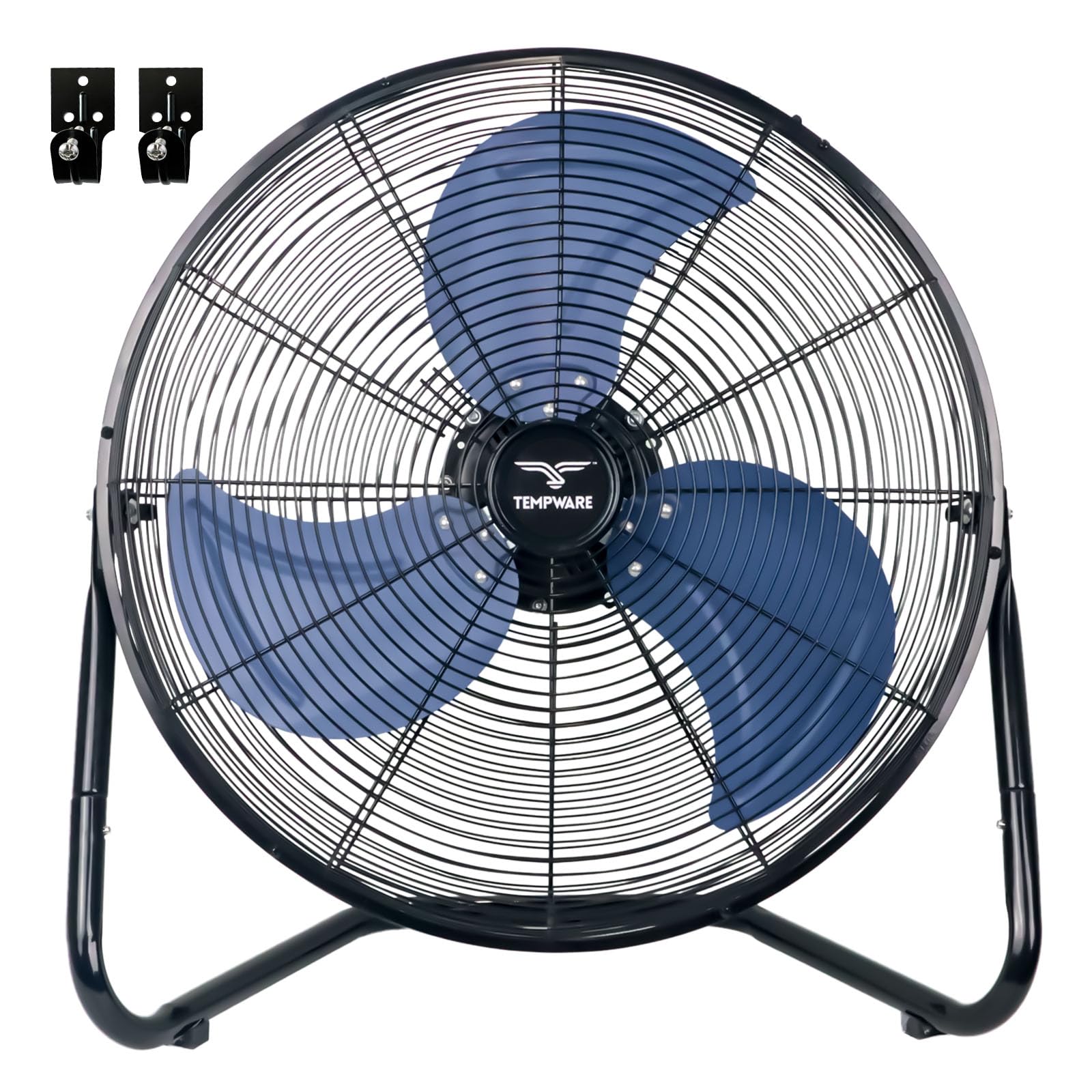 TEMPWARE 20-inch high velocity fan front view for large-area ventilation.
