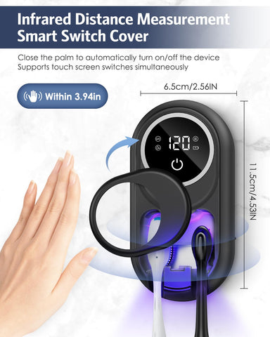 Temracha proximity-sensor lid opens hands-free for quick, hygienic use.
