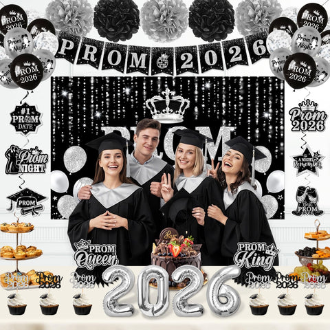 TEMYAXU Prom 2026 porch banner welcomes guests with class