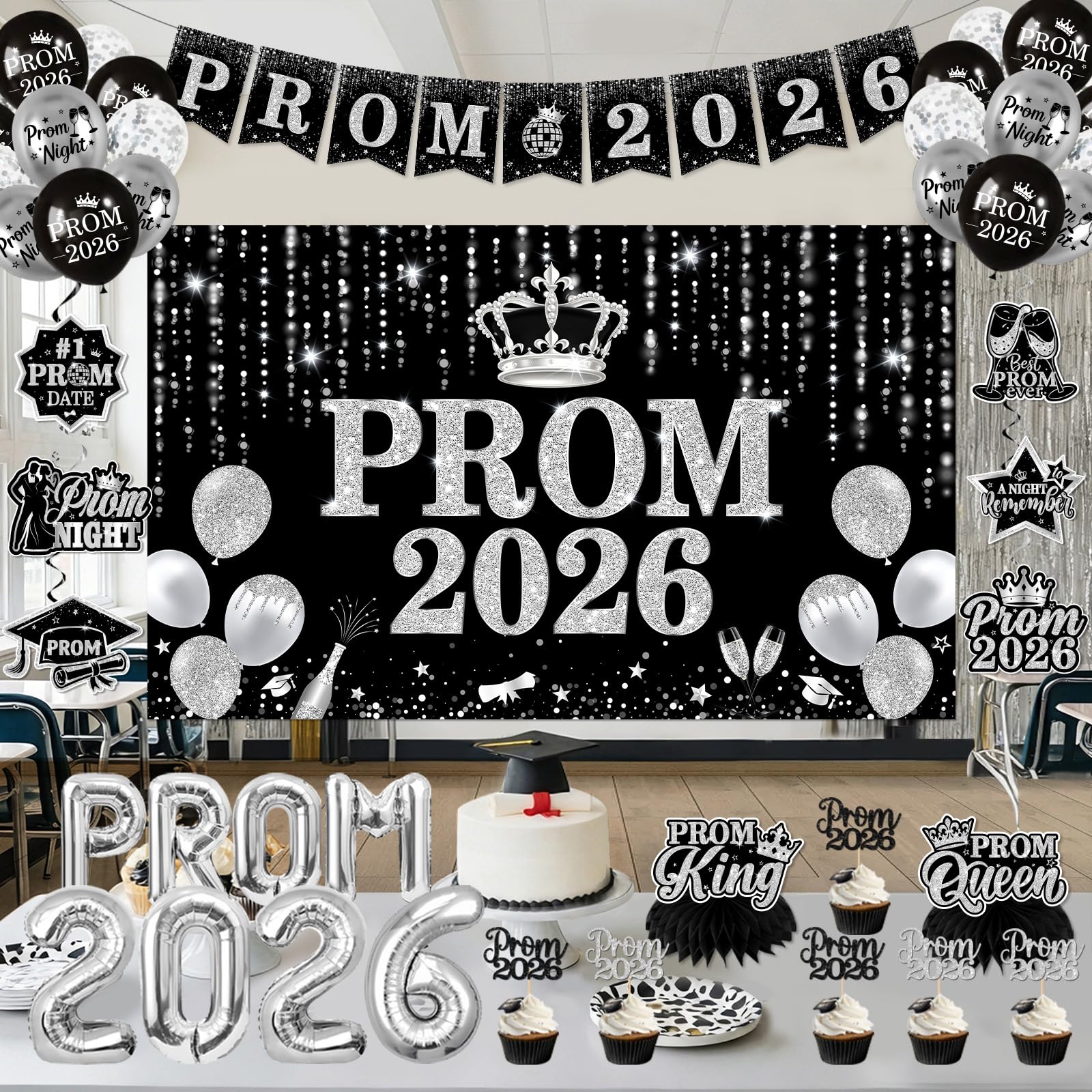 TEMYAXU Prom 2026 tissue pom-poms add texture and drama
