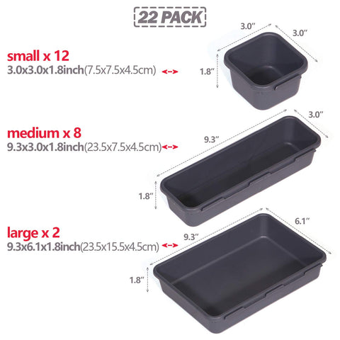 TENABORT medium-bin-organization helps desk supplies stay tidy and accessible.