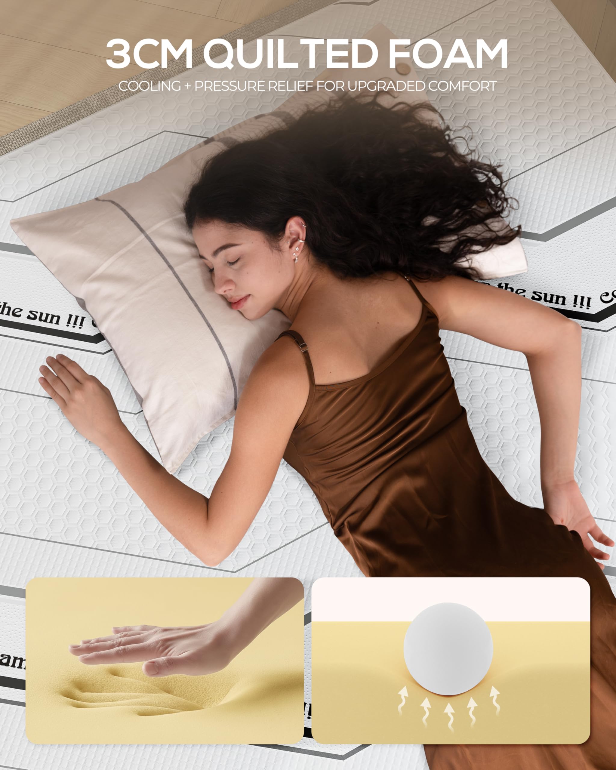 Tencity leak-proof base keeps the bed stable on various surfaces.