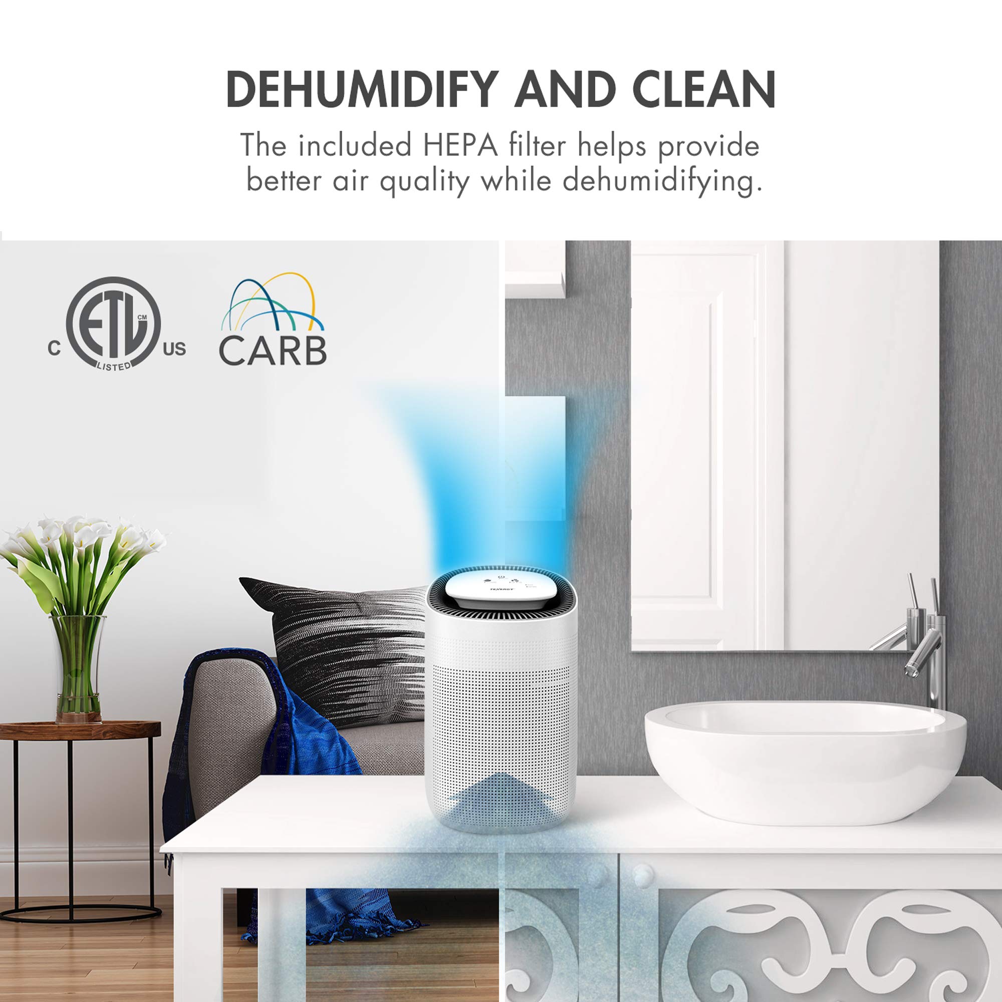 Tenergy Sorbi true HEPA filter demonstrates high filtration.