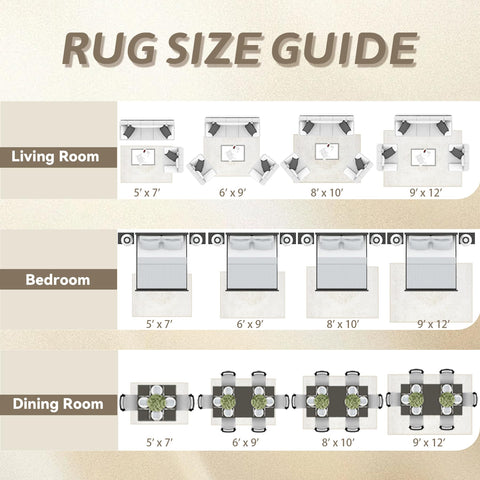 TENGTENGLINK classic beige rug enhances spaces with retro style.