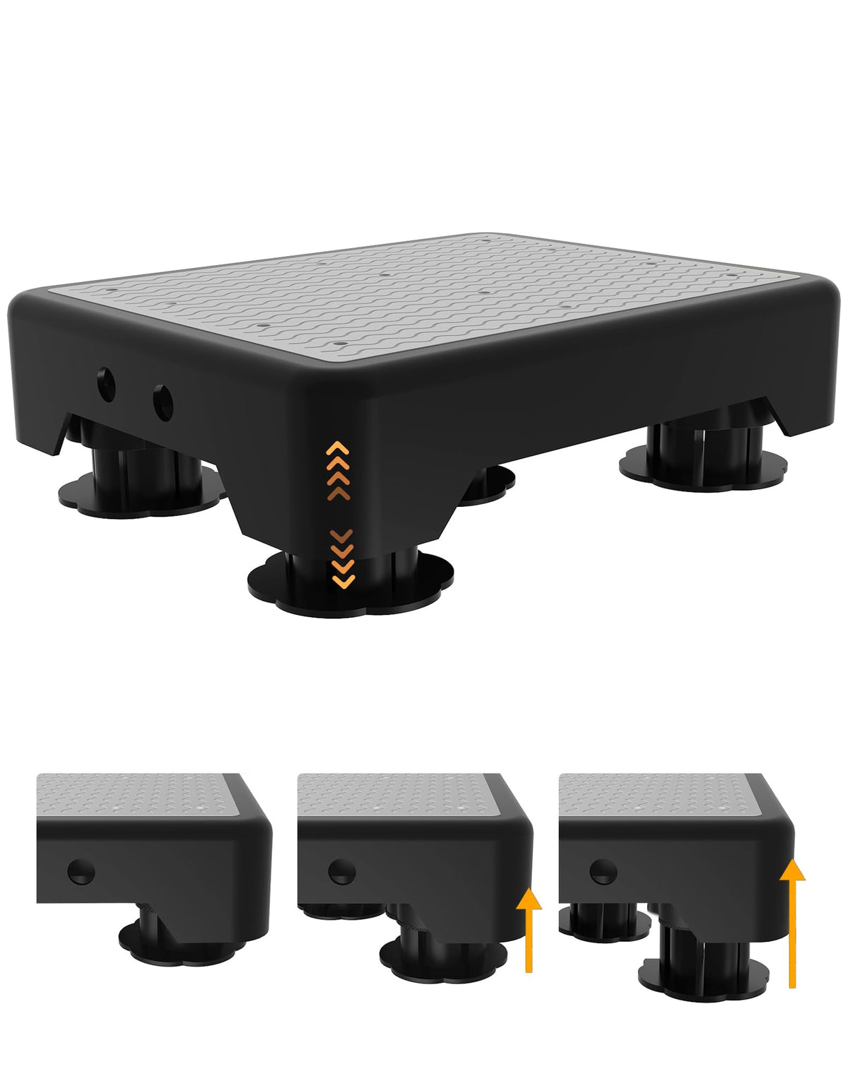 TENGYI adjustable step stool with five-leg base provides stable home support.