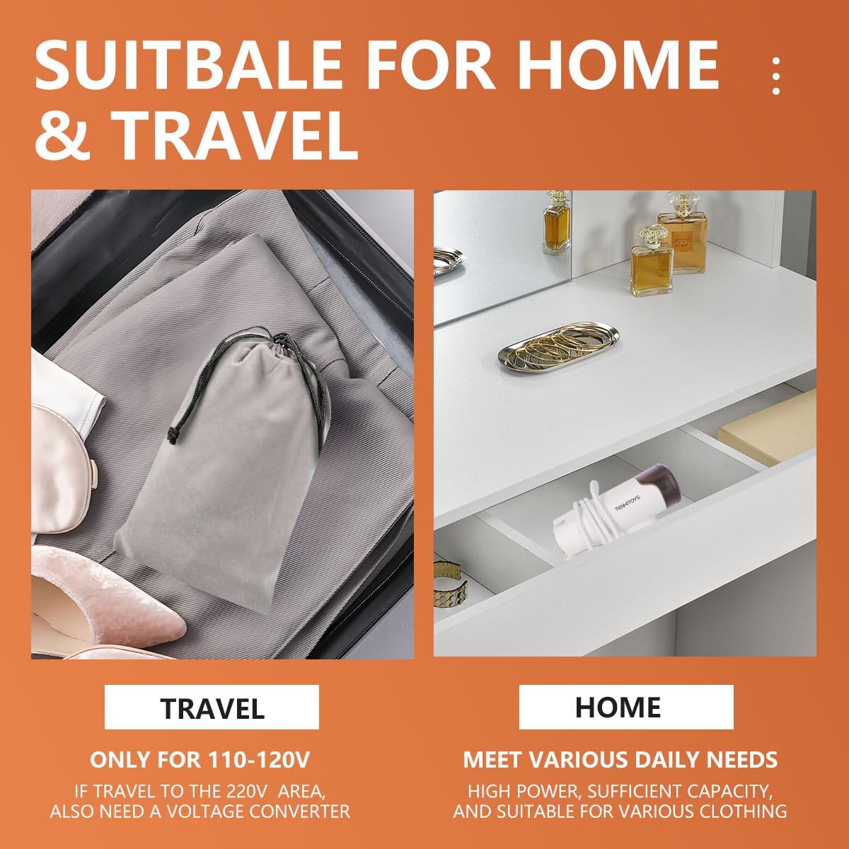 Tenhitoys 90 degree foldable handle for compact storage