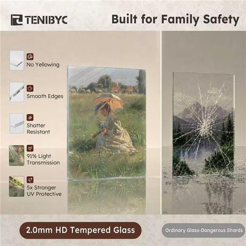 TENIBYC 5x7 frame table-vertical enables easy desktop photo showcases