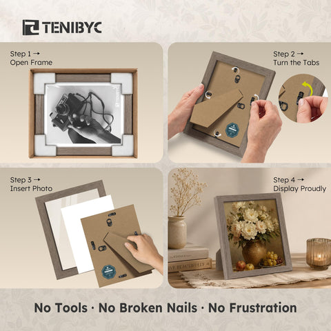 TENIBYC 5x7 frame wall-horizontal demonstrates versatile wall display for photos
