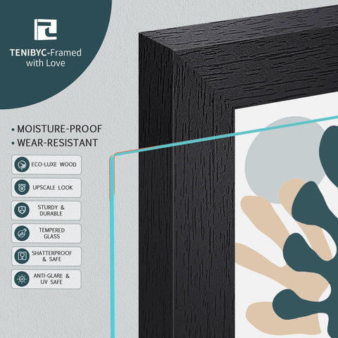 TENIBYC acid-free mat enabling 5x7 or 8x10 presentations