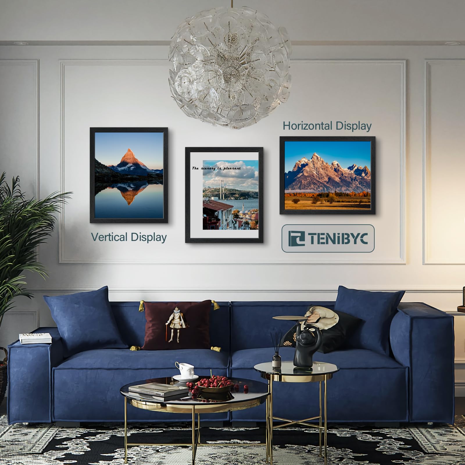 TENIBYC spin-lock quick setup makes swapping photos easy