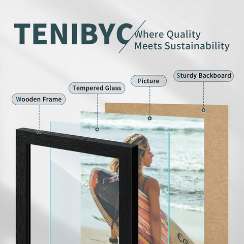 TENIBYC vertical or horizontal 16x20 frame for flexible layouts