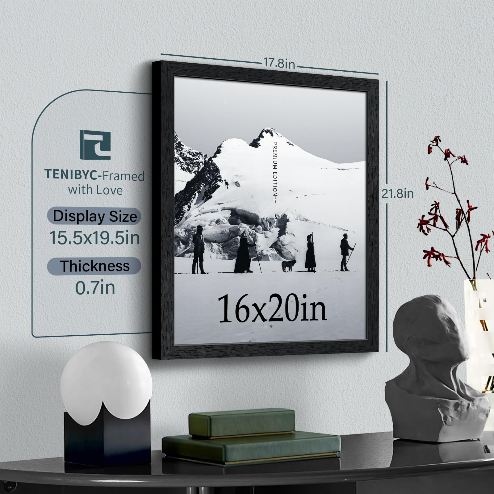 TENIBYC wall gallery 16x20 frame set for versatile wall arrangements