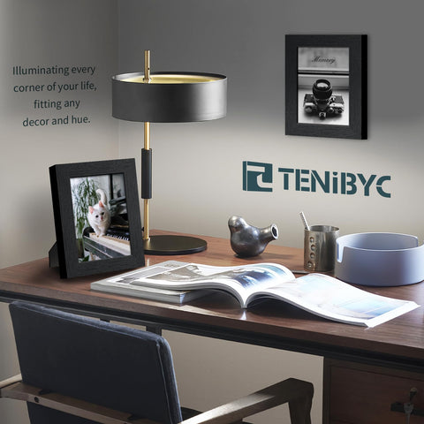TENIBYC frame supports wall hanging or tabletop display for flexible setup.