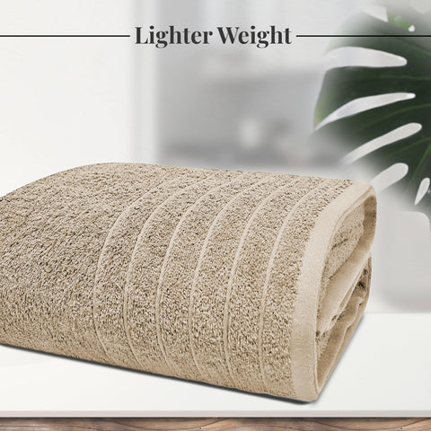 Tens Towels 40x80 beige bath sheet — quick-dry, high-absorbency for post-shower use.