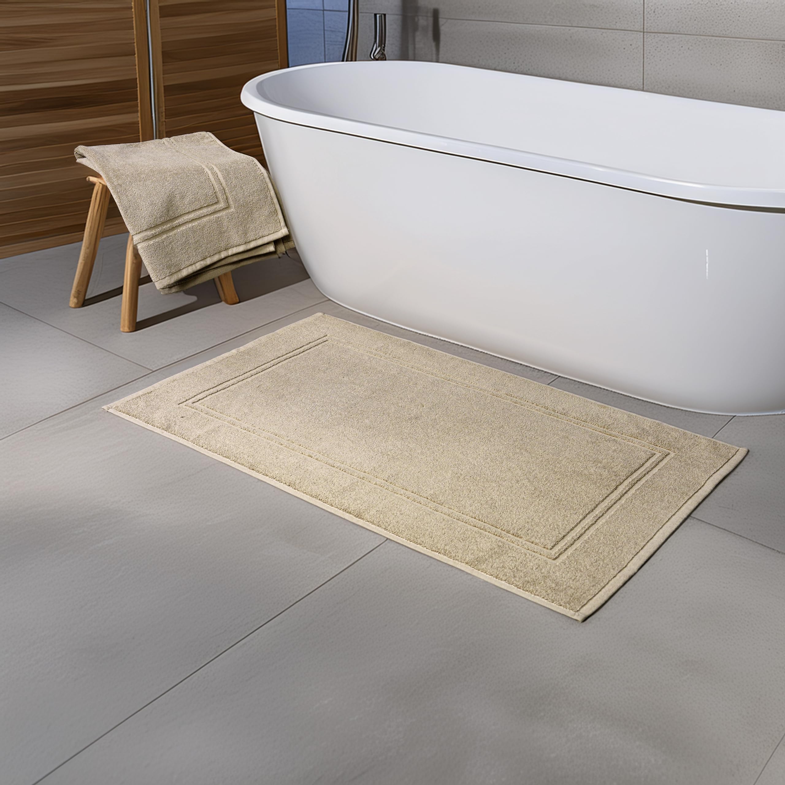 Tens Towels bath mats are machine washable for easy care