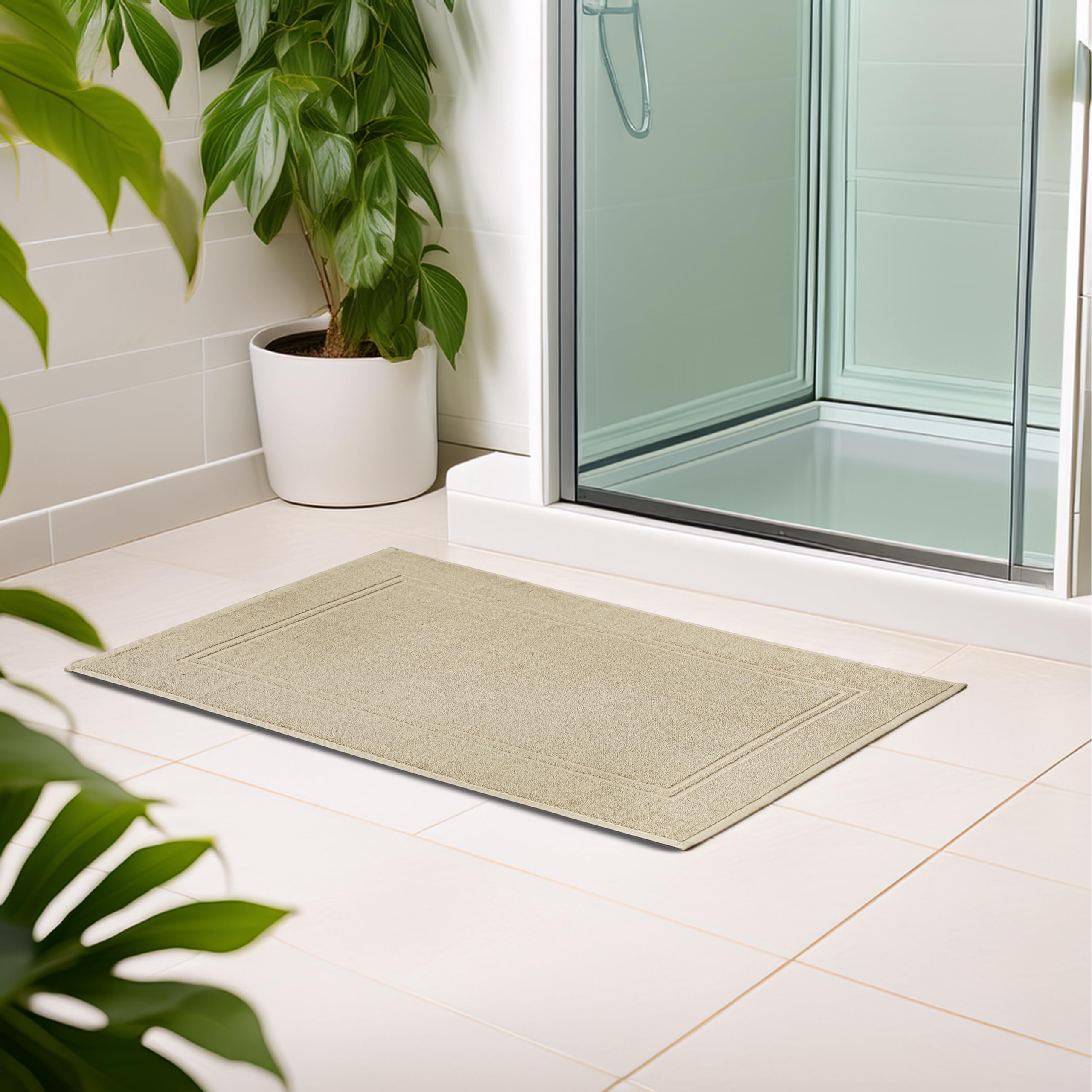 Tens Towels bath mats pack of two for easy bathroom updates