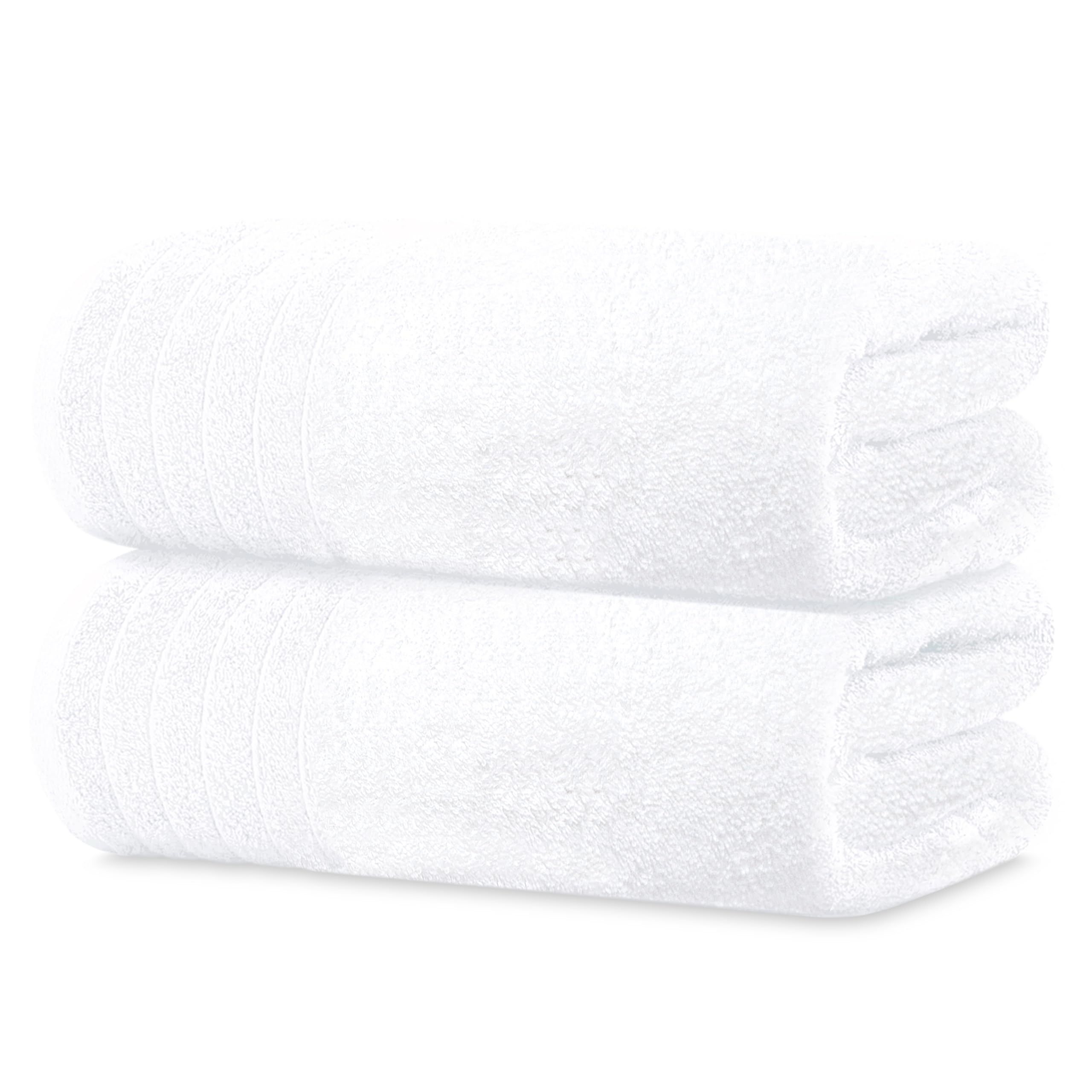 Tens Towels bath sheet 35x70 white soft texture for quick drying.