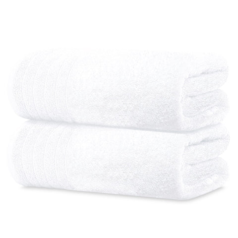 Tens Towels bath sheet 35x70 white soft texture for quick drying.
