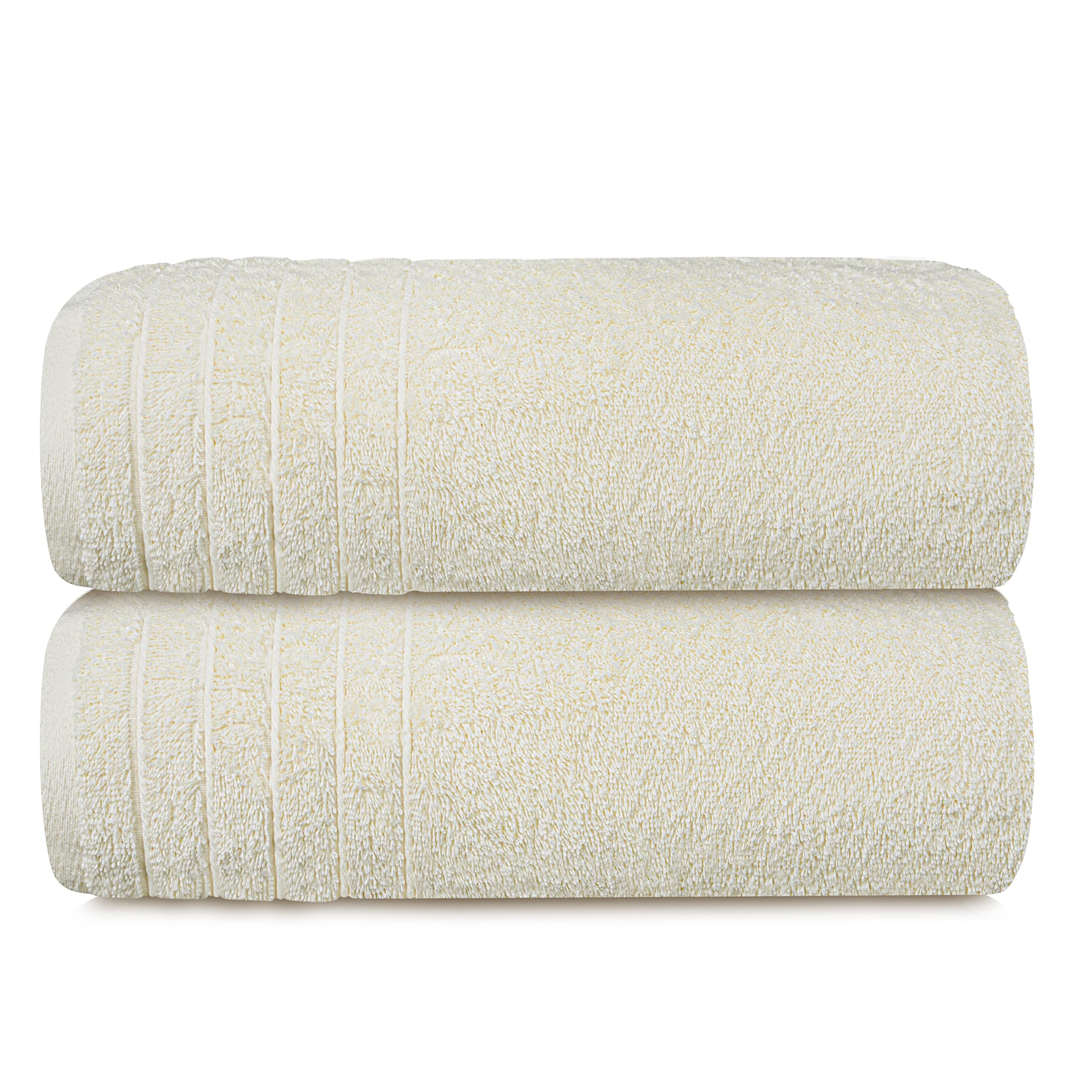 Tens Towels bath sheet cream bathroom corner suggests hotel-like softness at home
