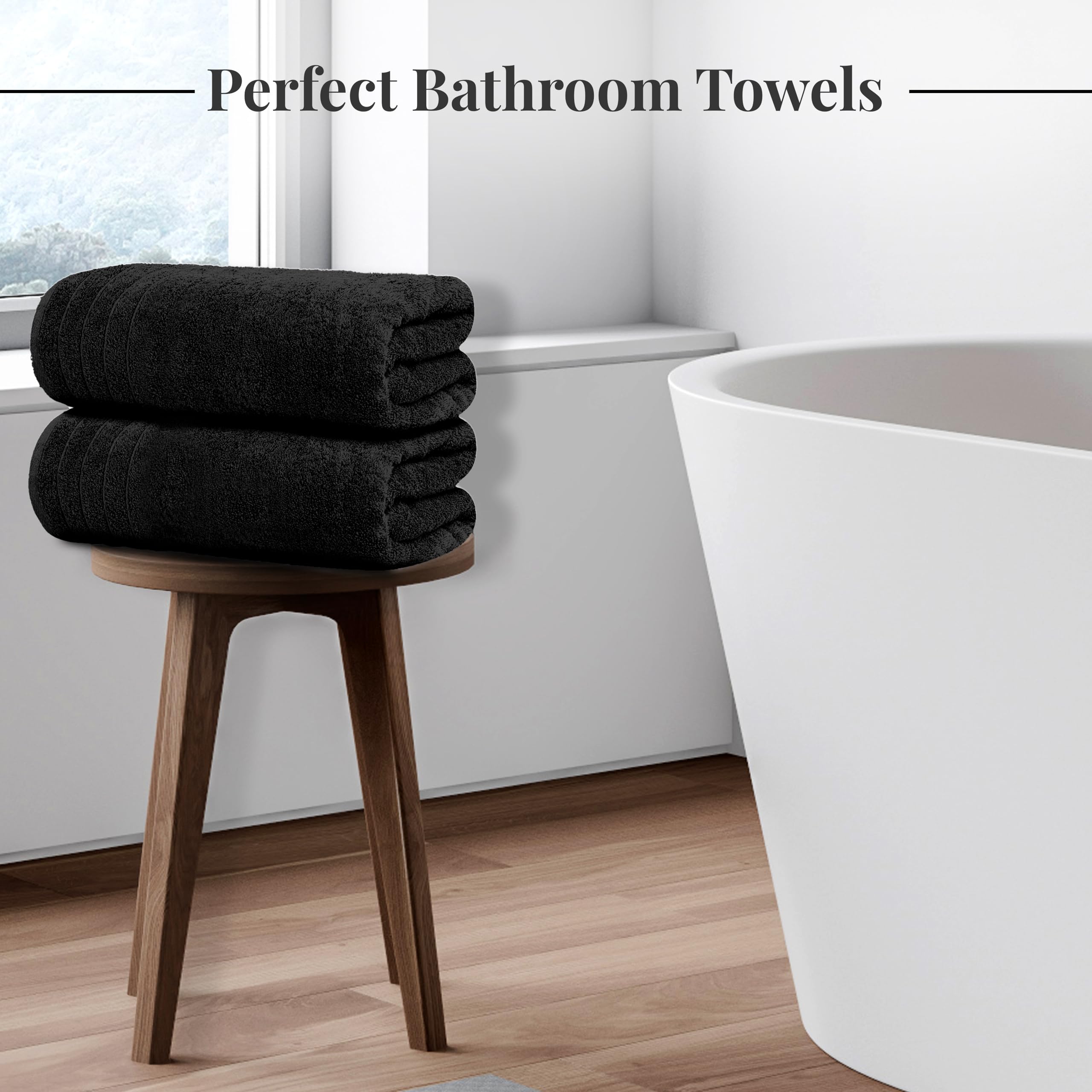Tens Towels bath towel 30x60 in, soft yet absorbent for everyday routines