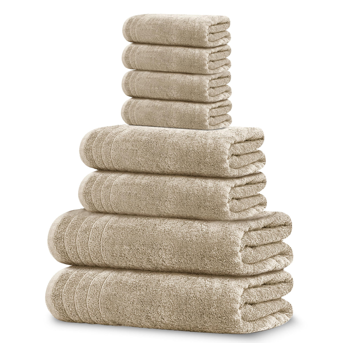 Tens Towels large bath towel 30x60 in beige for quick, plush drying