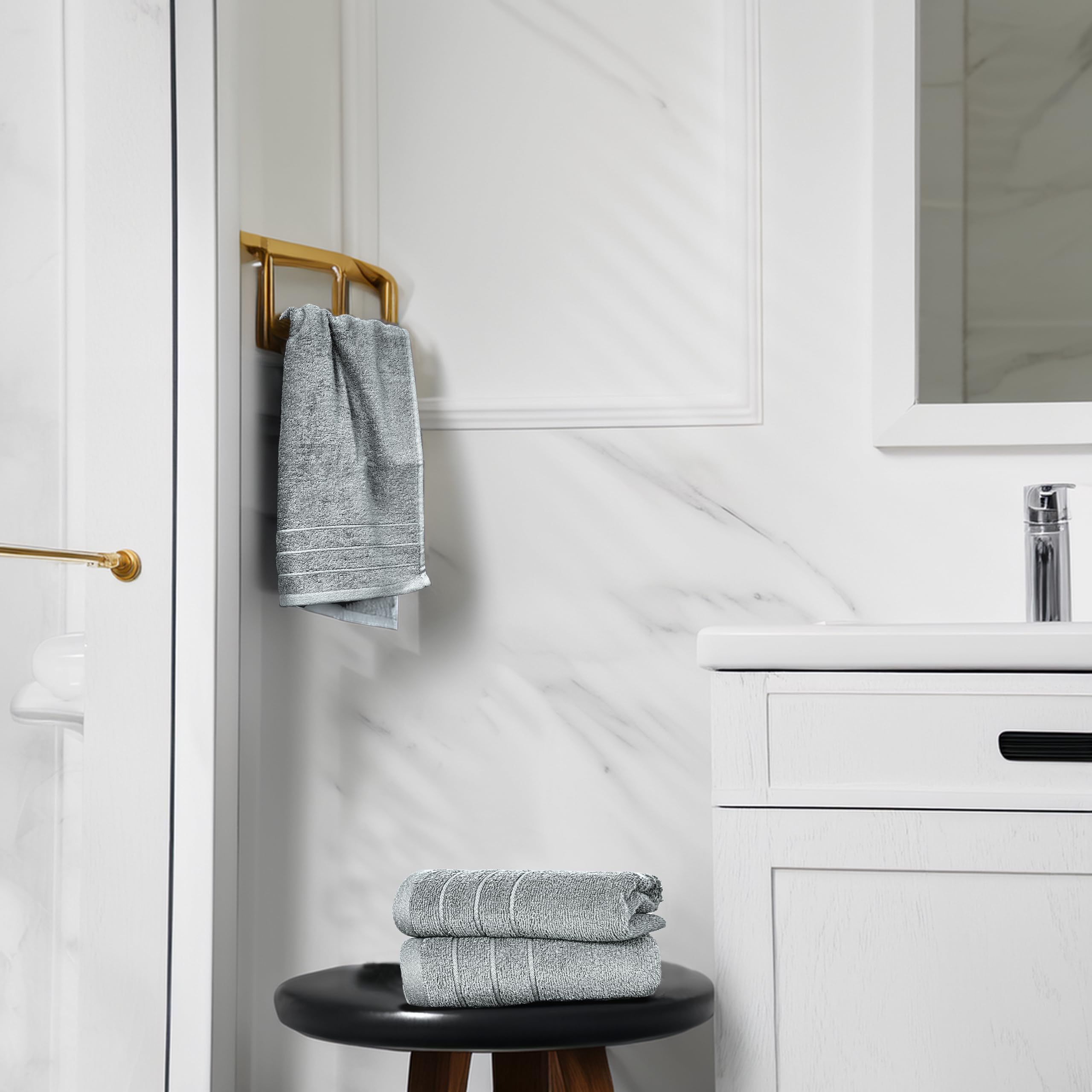 Tens Towels versatile for bathroom and kitchen routines.