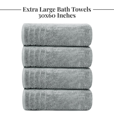 Tens Towels cool grey color towel on display highlights modern bathroom aesthetic