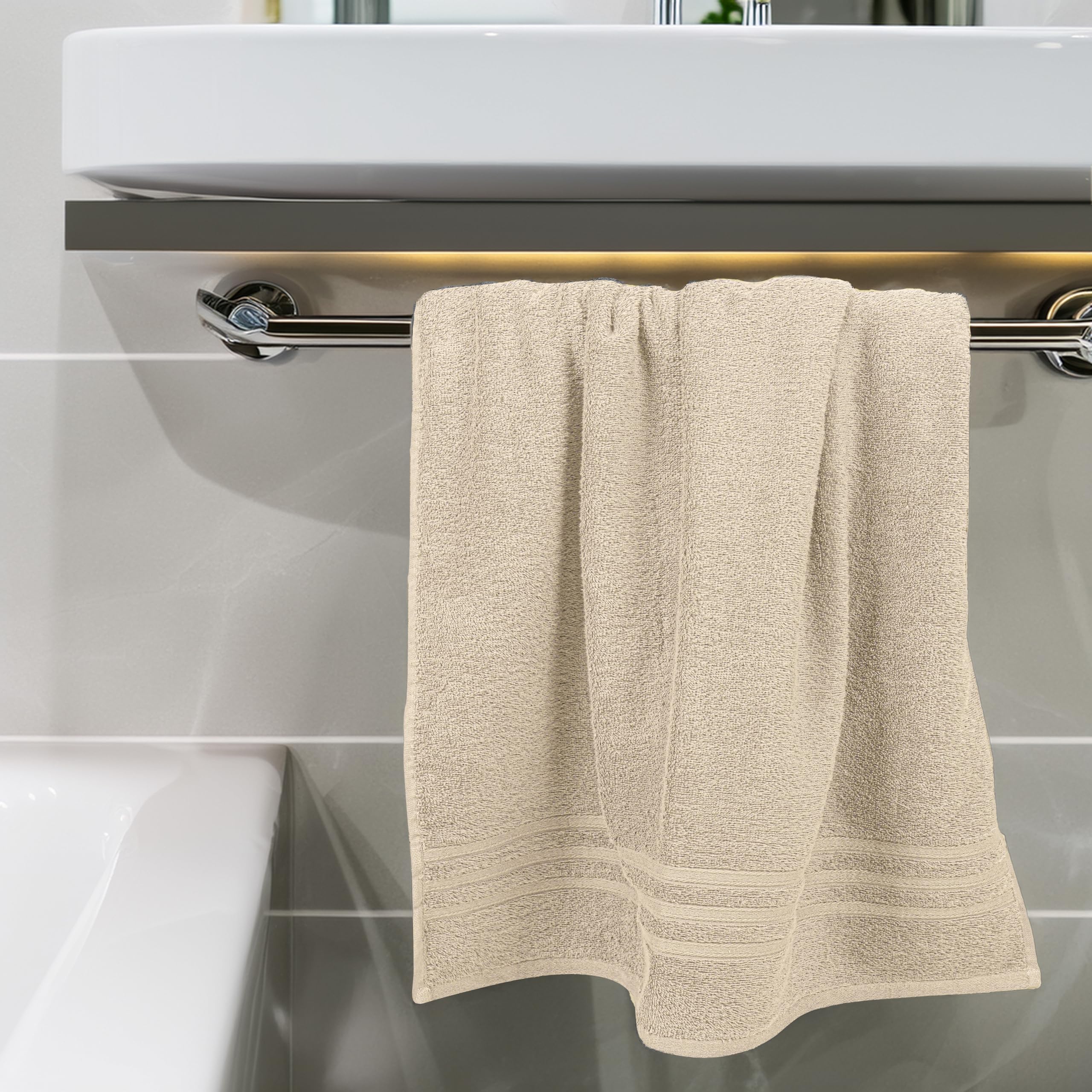 Tens Towels daily use beige bath towels for bathroom routines